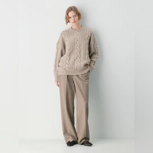 NWT Heritage Knit Merino Wool Crew Sweater